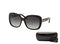 COACH HC8158 500211 58M Black/Light Grey Gradient Square Sunglasses For Women + BUNDLE with Designer iWear Complimentary Eyewear Care Kit