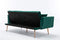 SZLIZCCC 63" Accent Sofa, Mid Century Modern Velvet Fabric Couch， Convertible Futon Sofa Bed ，Recliner Couch Accent Sofa Loveseat Sofa with Gold Metal Feet (Green)