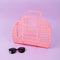 BABANA Jelly Bags - Reusable Gift Basket - Girls Beach Bag - Toddler, Kids Retro Jelly Purse - Halloween, Bridal Shower, Easter Basket (Small) - White