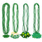 18PCS St. Patrick's Day Shamrock Necklace Clover Green Bead Party Favors Irish Beer Decorations Supplies