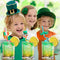 24 St. Patrick’s Day Party Favors Shamrock Drinking Straws for Lucky Irish Party Saint Party Supplies with 2 PCS Straws Cleaning Brush