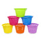JOYIN 6 Pieces 8" Easter Egg Baskets with Handle and 55 g Tricolors Easter Grass for Easter Theme Garden Party Favors, Easter Eggs Hunt, Easter Goodies Goody, Basket Fillers Stuffers by Joyin Toy.