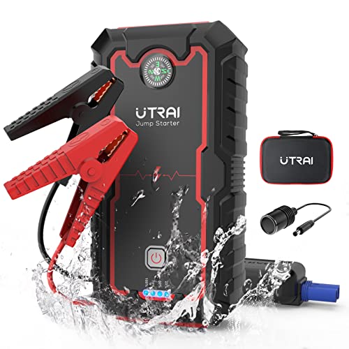 UTRAI Portable Car Jump Starter 59200 mWh 2000A Peak (Up to 8L Gas, 6.5L Diesel Engine) 12V Auto Car Battery Charger Jump Starter Booster Pack with Smart Jumper Cables, USB Quick Charge and Flashlight