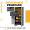 71" Pegboard Tools Storage Cabinet for Garage Workshop/Adjustable Shelves/Lockable/Wheeled…