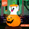 Joiedomi 5 FT Halloween Inflatable Ghost in Pumpkin with Build-in LEDs Blow Up Inflatables for Halloween Party Indoor, Outdoor, Yard, Garden, Lawn Decorations