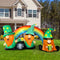 BLOWOUT FUN 8ft Inflatable St. Patrick's Day 3 Gnomes with Rainbow Decoration, LED Blow Up Lighted Decor Indoor Outdoor Holiday Art Decor Decorations Clearance