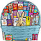 Blue Easter Basket for Kids and Adults (45ct) - Already Filled Easter Gift Basket with Plush Easter Bunny, Candy, Snacks, and Treats - Boys, Girls, Grandchildren, Young Children, Toddlers, Men, Women