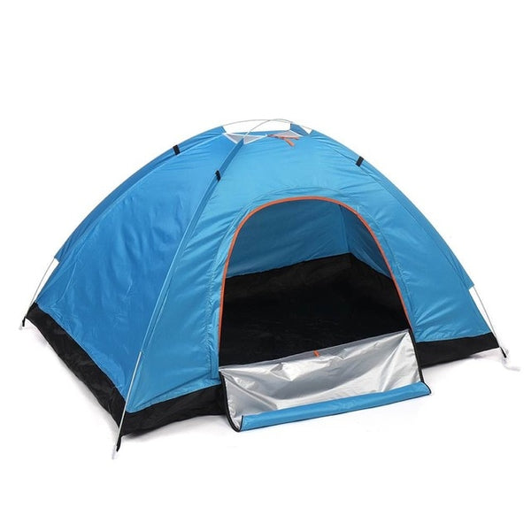 Portable Pop-Open Double-Door Camping Tent