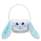 Personalized Bunny Face Easter Basket (Blue)
