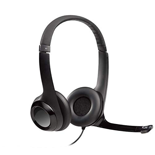 Logitech USB Headset H390 with Noise Cancelling Mic (Renewed)