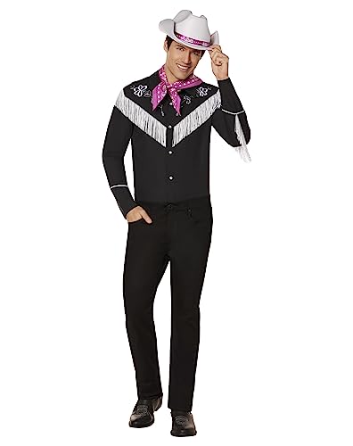 Spirit Halloween Barbie the Movie Adult Ken Cowboy Costume - S | Officially licensed | Barbie Costume | Cowboy Outfit | Western Costume