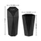 JUSTTOP Car Trash Can with Lid, Diamond Design Small Automatic Portable Trash Can, Easy to Clean, Used in Car Home Office (Black)
