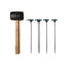Coleman Premium Tent Kit, Includes Four Steel Tent Pegs, Rubber Mallet, Broom and Dustpan, Stake Puller, and Carry Bag