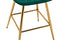 Sidanli Bar Height Stools Set of 2, Gold Bar Chairs in Modern Design, Green Bar Stools for Kitchen Counter