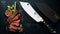 Dalstrong Chef & Cleaver Hybrid Knife - 8 inch - The Crixus - Gladiator Series - German HC Steel - G10 Handle - Sheath Included - NSF Certified