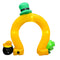 SEASONBLOW 7 Ft Inflatable St. Patrick's Day Lucky Horseshoe Arch Archway with Shamrock and Gold Pot Decoration LED Light Up for Home Yard Lawn Garden Indoor Outdoor