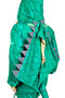 Tipsy Elves Women's Dragon Costume - Green Mythic Monster Halloween Jumpsuit Size Medium
