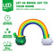 Joiedomi 14ft Long 10 FT Tall St Patrick Inflatable Rainbow Arch with LED Light Build-in Cauldron Pot of Gold Inflatable Yard Garden Decorations, Indoor and Outdoor Theme Party Decor, Lawn Decor