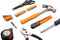 Cartman 39 Piece Tool Set General Household Hand Kit with Plastic Toolbox Storage Case Orange