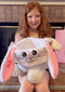 Personalized Bunny Face Easter Basket (Blue)