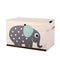 3 Sprouts Kids Toy Chest - Storage Trunk for Boys and Girls Room, Elephant