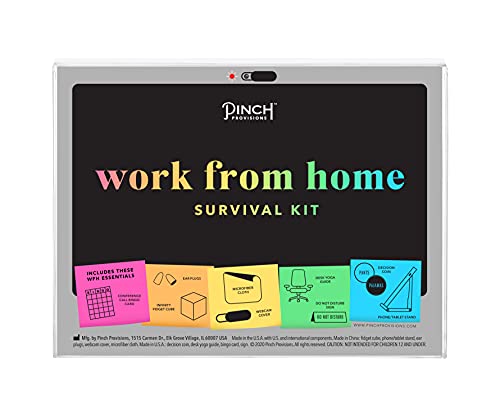 Pinch Provisions Work From Home Survival Kit, Includes 9 Essentials to Help you Stay on Task, Must-Have Essentials, Compact Multi-Functional Metal Survival Kit