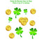 Colonel Pickles Novelties Leprechaun Footprints – Floor Decals 184 Ct - St Patrick’s Day Decorations - 48 Sets of Footprint Stickers
