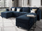 Belffin Modular Sectional Sofa U Shaped Sectional Couch with Reversible Chaises Velvet Modular Sofa with Storage Seat Blue