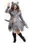 Plus Size Womens Wolf Costume Adult Grey Wolf Dress 3X