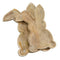 AuldHome Farmhouse Bunny Serving Trays (Set of 2); Nesting Rabbit-Shaped Wooden Charcuterie Platters for Easter or Spring