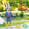 3 Pack Easter Inflatable Bunny Ring Toss Game Easter Rabbit Ears Ring Toss Party Games Inflatable Toys Gift for Kid Family School Party Favor Indoor Outdoor Toss Game (3 Set & 12 Score Rings)