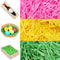 JOYIN Crinkle Cute Recyclable Paper Shred Filler(Pink, Yellow and Green) for Gift Wrapping, Basket Filling, Party Decoration, Basket Grass Stuffers 280g (10 oz.)