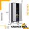 71" Pegboard Tools Storage Cabinet for Garage Workshop/Adjustable Shelves/Lockable/Wheeled…