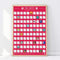 Gift Republic 100 Dates Bucket List Scratch Poster, Pink, A2 (GR630022)