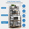 O&K FURNITURE 4-Tier Kitchen Bakers Rack with Storage Shelf, Standing Microwave Oven Stand Rack Spice Rack Organizer, Double-purpose Rack for Wide Application