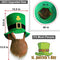 2 Pack St. Patricks Party Hat St. Patricks Day Accessories Green Leprechaun Top Hat With Brown Beard for Men Women Teens, Shamrocks Velvet Irish Day Costume Party Supplies Favors