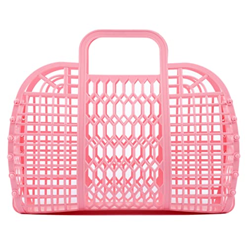  Auihiay Pink Jelly Bag Plastic Gift Basket Girls Jelly Purse  with DIY Accessories and Name Card, Portable Retro Jelly Basket for Baby  Shower, Bridal Wedding, Spring Summer Decor : Clothing, Shoes