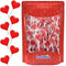 Valentines Day Lollipops Mini Red Heart Shaped Strawberry Flavored, Individually Wrapped, 5g Lollipops (40 Lollipops (Half-Pound))