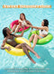 JOYIN 3 Pack Inflatable Pool Floats for Kids Adults, Fruits Swim Tube Pool Rings Swimming Rings Floaties for Swimming Pool Party Decorations