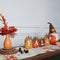 DEWBIN Fall Decorations for Home, Pumpkin Wood Sign with Fall Lettered for Fall Decor, Decorative Wooden Block Set Thanksgiving decor for Tables, Tiered Tray, Mantel, Thanksgiving