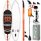FunWater Stand Up Paddle Board 11'x33''x6'' Ultra-Light (20.4lbs) Inflatable Paddleboard with ISUP Accessories,Three Fins,Adjustable Paddle, Pump,Backpack, Leash, Waterproof Phone Bag