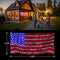 Super Larger Size American Flag Lights, July 4th Patriotic Lights with Ultra-Bright 420 LED, Waterproof Led Flag Net Light of USA, 4th of July Decor Independence Day Memorial Day
