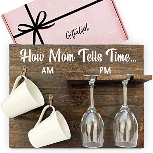 GIFTAGIRL Mothers Day or Birthday Gifts for Mom - Sarcastic But Funny Mom Gifts. Fun Mothers Day Presents for Mom from Daughter or Son and Arrive Beautifully Gift Boxed. Mugs - Glasses Not Inc