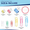 Paper Clips & Binder Clips Assorted Sizes,Small & Large Paper Clip Holder,Office Supplies Set/Desk Organizers and Accessories,Teacher Supplies for Classroom,College School Supplies (Color)