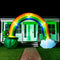 Joiedomi 14ft Long 10 FT Tall St Patrick Inflatable Rainbow Arch with LED Light Build-in Cauldron Pot of Gold Inflatable Yard Garden Decorations, Indoor and Outdoor Theme Party Decor, Lawn Decor