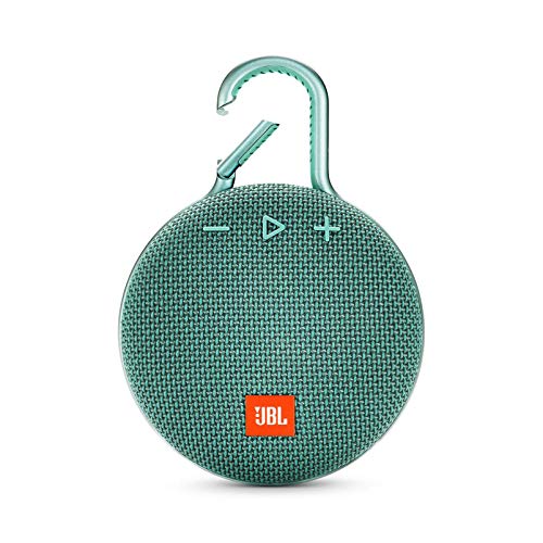 JBL Clip 3, River Teal - Waterproof, Durable & Portable Bluetooth Speaker - Up to 10 Hours of Play - Includes Noise-Cancelling Speakerphone & Wireless Streaming