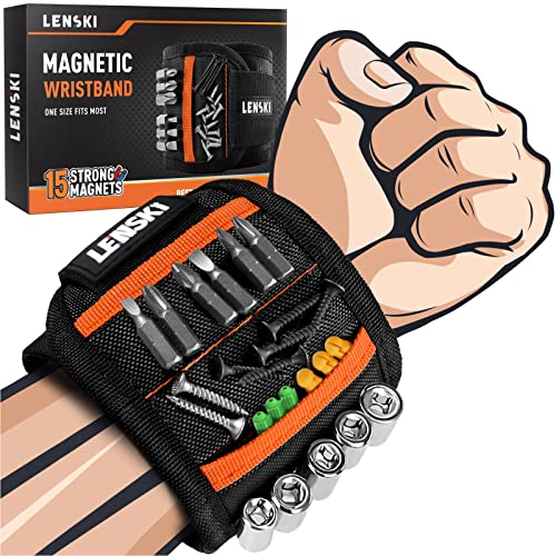 Lenski Father's Day Gifts for Men, Magnetic Wristband Dad Gifts, Fathers Day Gift from Daughter Wife, Gifts for Dad Who Wants Nothing, Birthday Gifts for Men, Mens Gifts for Grandpa, Tools Gadgets