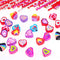 Konsait 2 Dozen (24) Valentine Pencils Assortment with Giant Eraser Topper Decorated with Love Hearts, Candies, Stars for Valentine's Day accessories Party Bag Goodie Bag Filler Favor Supplies Teacher