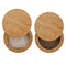 Tosnail 2 Pack Bamboo Salt and Pepper Holder Box Spice Jars Spice Containers Seasoning Storage Box with Swivel Lid and Magnet Lock - 6 oz Capacity