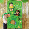 Tifeson St.Patrick's Day Bean Bag Toss Game with 3 Bean Bags for Kids Adults - Saint Patrick's Day Irish Party Game Supplies - Leprechaun, Shamrock Hanging Toss Game Banner